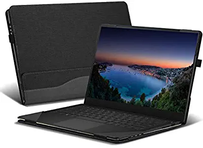 Honeycase Hp Spectre X360 15.6 inch Case, PU Leather Folio Hard Cover Compatible for Hp Spectre x360 15t touch/15-CH011/15-CH012/15-DF0068/15-BL000 Series 2 in 1 Laptop (NOT FIT 15-AP000 Series),Grey