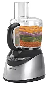 Black & Decker FP1550S 10-Cup Food Processor, Stainless Steel and Black