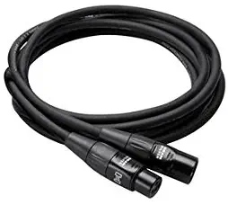 Hosa HMIC-005 REAN XLR3F to XLR3M Pro Microphone Cable, 5 Feet