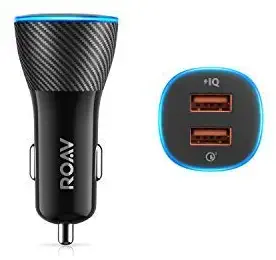 Roav SmartCharge Spectrum, 30W Dual USB Car Charger with Quick Charge 3.0, for iPhone X/8/7/6s/Plus, iPad Pro/Air 2/Mini, Galaxy S8+/S8/S7/S6/Edge/Plus, Note 8/5/4, LG, Nexus, HTC, and More (Renewed)
