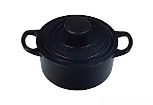 Le Creuset Signature Enameled Cast-Iron 1-Quart Round French (Dutch) Oven, Matte Black