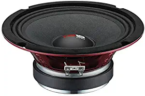 DS18 PRO-X10M Loudspeaker - 10", Midrange, Red Steel Basket, 600W Max, 300W RMS, 8 Ohms - Premium Quality Audio Door Speakers for Car or Truck Stereo Sound System (1 Speaker)