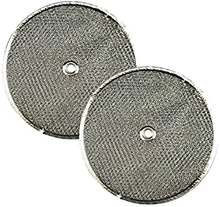 2 PACK Air Filter Factory 9-1/2 Round x 3/32 With Center Hole Range Hood Aluminum Grease Filters