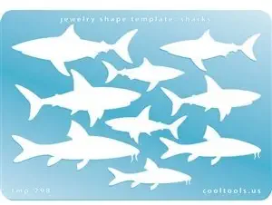 Cool Tools - Jewelry Shape Template - Sharks