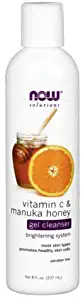 Now Foods Vitamin C & Manuka Honey Gel Cleanser - 8 fl. oz. 3 Pack