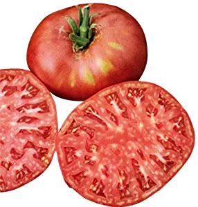 Organic Pink Ponderosa Heirloom Tomato Seeds - Large Tomato - One of The Most Delicious Tomatoes for Home Growing, Non GMO - Neonicotinoid-Free.