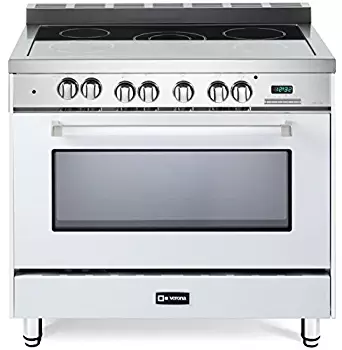 Verona VEFSEE365W 36" All Electric Range Single Oven Convection True White