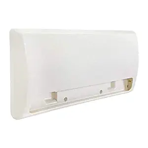 RecPro RV Range Vent Cover with Locking Damper White | Camper Trailer Exterior Vent