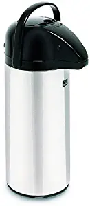 BUNN 2.2 Liter Push-Button Airpot, Glass Lined, 28696.0002, Stainless Steel