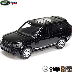 1:36 Scale Diecast Metal Model Car Land Rover Range Rover Vogue Black Russian Die-cast Toy Cars