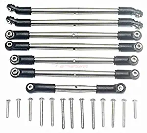 Traxxas TRX-4 Ford Bronco/Blazer Upgrade Parts Stainless Steel Adjustable Upper & Lower Suspension Links - 7Pc Set