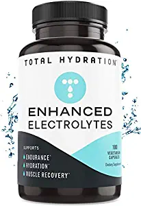 Electrolyte Capsule, Low Carb Natural Replacement Rehydration Salts w/Magnesium, Zinc, Calcium & Sodium, Rehydration & Recovery Capsules, Electrolyte Salts, Recovery Support for Keto 100 Tabs