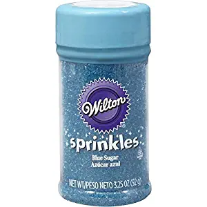 Wilton 710-750 BLUE SPRINKLES SUGAR, 3.25 oz