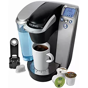 Keurig K75 Platinum Single-Cup Home-Brewing System with Water Filter Kit, One Size, Silver/Platinum
