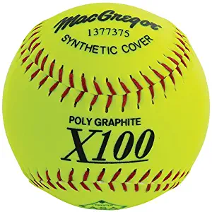 MacGregor X52RE ASA Slow Pitch Synthetic Softball, 12-Inch, Pack of 12