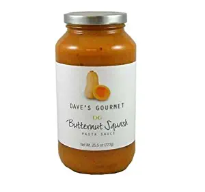 Dave's Gourmet Butternut Squash Pasta Sauce - 25.5 Ounces Bottles (Pack of 2)