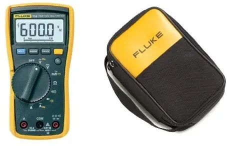 Fluke 115 Compact True-RMS Digital Multimeter with Polyester Carrying Case