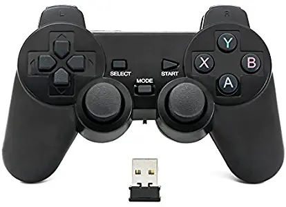 QUMOX 2.4GHz Wireless Gamepad Joystick Joypad Game Controller for PC (Doesn't Support win10)