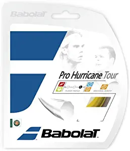 Babolat Pro Hurricane Tour Poly Ridged Tennis Racquet String Sets (16 and 17 Gauge) - in Multi-Packs - Best for Durability and Spin (2-4-6-8-Packs)
