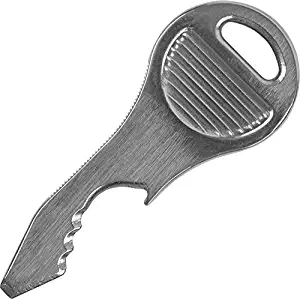 Nite Ize DoohicKey QuicKey Tool, Stainless Steel 5-in-1 Key Chain Multi Tool with Key Hole Attachment