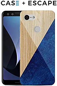 Google Pixel 3 Phone Case - Case Escape - Nature Inspired - Wood Design - Impact Resistant - Matte Shell - Phone Case