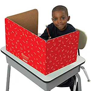 Really Good Stuff Jr. Privacy Shields for Student’s Desks – Keeps Their Eyes on Their Own Test/Assignments (Matte (12 Shields), Assorted)