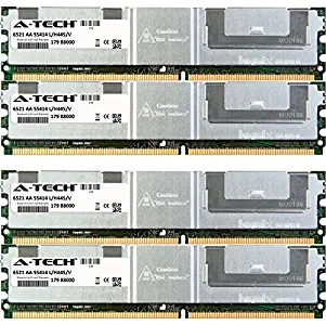 A-Tech 16GB ECC Fully Buffered Memory Kit (4 x 4GB) for DELL Precision 490 690 690n R5400 T5400 T7400 Workstation Towers & Rack Mount Servers - ECC FBDIMM DDR2 PC2-5300 667MHz 240-Pin DIMM 1.8V RAM