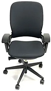 Steelcase Leap Black Fabric V2 Office Chair (Renewed)