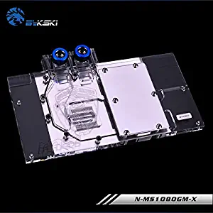 Full-Cover GPU Block Water Block Waterblock Liquid Cooler RGB LED for Computer Graphic Card MSI GTX 1080 Gaming GTX 1070 Gaming GTX 1060 Gaming