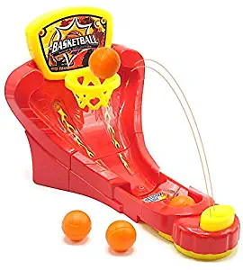 Dazzling Toys Mini Basketball Game - Classic Desktop Tabletop Arcade Hoops Slap Shot Game for Ages 5 and Up | Mini Table Games for Sports Fans and Basketball Fanatics