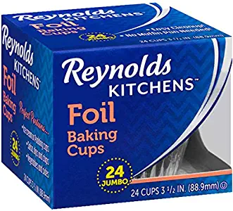 Reynolds Baking Cups, Foil, Jumbo, 3 1/2 In (3 Pack- 72 Count)
