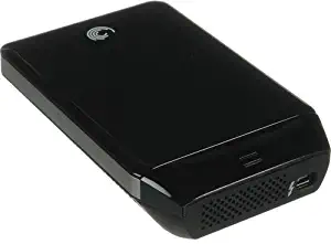 Seagate GoFlex 1TB Ultra-Portable External Hard Drive for Mac in Tuxedo Black with Thunderbolt Adapter STBA1000104