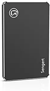 2.5" 500GB Ultra Slim Portable External Hard Drive Sengert USB3.0 Mobile HDD Storage Compatible for PC, Desktop, Laptop, Xbox One, Xbox 360(Black)