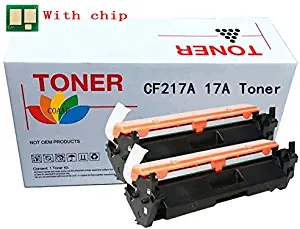 2 Compatible Replacement for HP CF217A (17A) Pack of 2 Black Toner Cartridges for LaserJet Pro M102a, MFP M130a, MFP M130fn, MFP M130fw, MFP M130nw