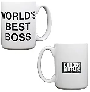 The Office Dunder Mifflin World's Best Boss Coffee Mug by NBC