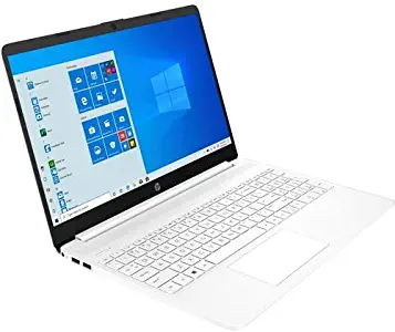 HP 15 Series 15" Laptop Intel Core i3 4GB RAM 256GB SSD Snow White - 10th Gen i3-1005G1 Dual-core - SVA, BrightView Panel Display - 6.5mm Micro-Edge Bezel Display - Windows 10 Home - 11 hr 30 min