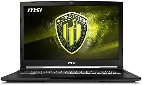 MSI WE63 8SI-238 15.6" Mobile Workstation Laptop 94% NTSC Display Quadro P1000 4G i7-8750H 16GB 512GB SSD Aluminum Black