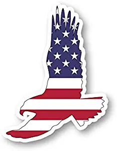 Bald Eagle American Flag Sticker USA Stickers - Laptop Stickers - 2.5" Vinyl Decal - Laptop, Phone, Tablet Vinyl Decal Sticker