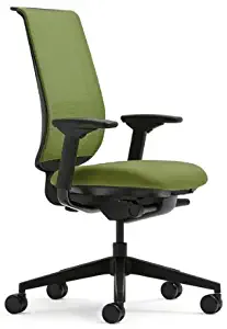Steelcase Green Mesh Back Reply Chair with Meadow Fabric Seat