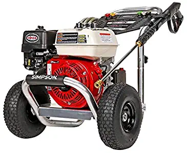 SIMPSON Cleaning ALH3425 Aluminum Gas Pressure Washer Powered by HONDA GX200, 3600 PSI @ 2.5 GPM, Black & Red