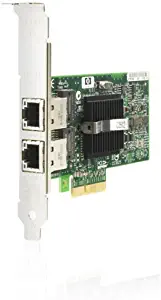 HP 412651-001 NC360T dual port Gigabit Ethernet adapter board - Has two external RJ45 10/100/1000Mb ports - Requires one low profile (or full height) x4 PCIe slot