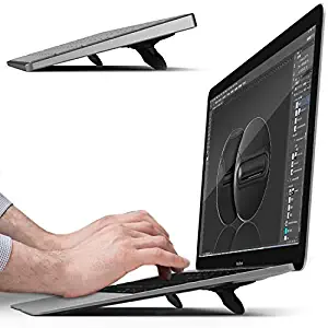 sincetop Computer Keyboard Stand&Portable Laptop Stand for Desk Foldable Laptop Cooling pad Invisible Lightweight Ventilated Laptop Riser Computer Stand for Apple MacBook, Most Notebooks and Keyboard