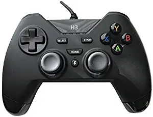 USB Wired Gaming PC Controller for Computer Laptop (Windows 10/8.1/8/ 7 / XP) / PS3 Plasytation 3 / Android Devices / PC360 / Steam Game TV Box Game with Dual Turbo Vibration by IHK