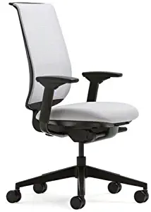 Steelcase Grey Mesh Back Reply Chair with Alpine Fabric Seat